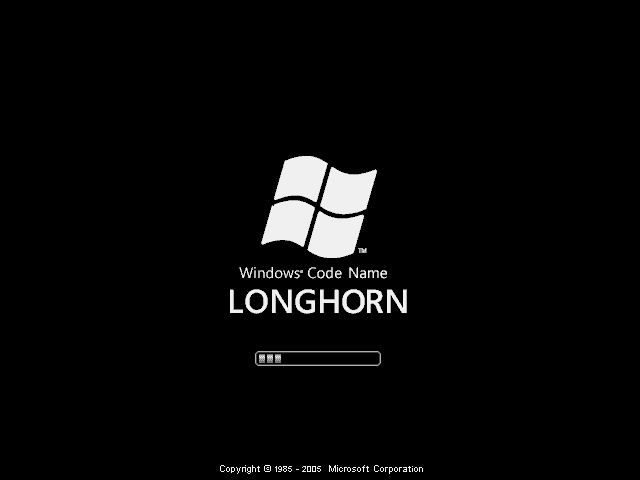 Windows Longhorn Boot Screen